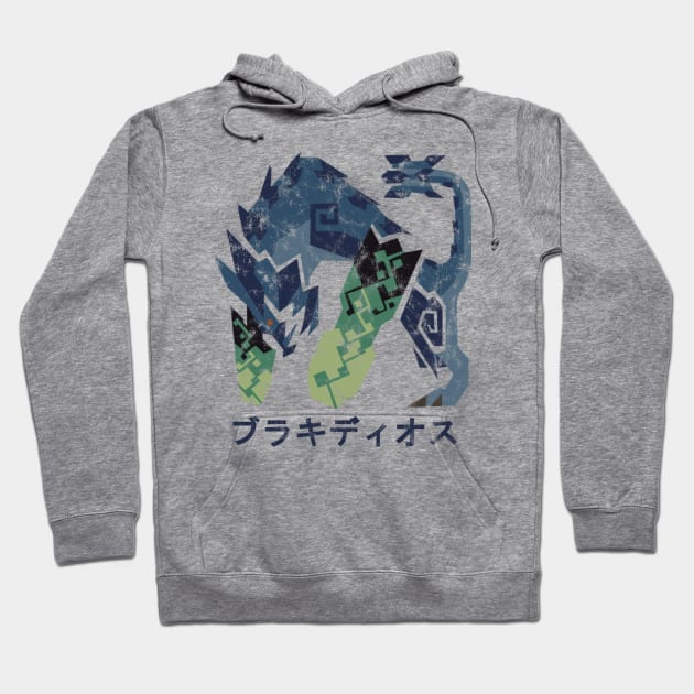 Monster Hunter World Iceborne Brachydios Kanji Icon Hoodie by StebopDesigns